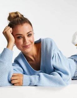 Wednesday's Girl Ultmate Cardigan In Pastel Knit For Women Light Blue -Wednesday's Girl Sales 2022 unnamed file 1029