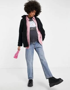 Wednesday's Girl Maternity Teddy Coat For Women Black -Wednesday's Girl Sales 2022 unnamed file 1163