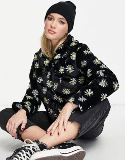 Wednesday's Girl Coat In Daisy Faux Fur For Women Black Daisy -Wednesday's Girl Sales 2022 unnamed file 1177
