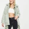 Wednesday's Girl Teddy Coat In Pastel For Women Mint