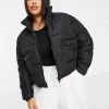 Wednesday's Girl Curve Cropped Padded Jacket In Black For Women -Wednesday's Girl Sales 2022 unnamed file 1210