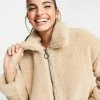 Wednesday's Girl Teddy Coat For Women Beige