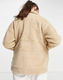 Wednesday's Girl Teddy Coat For Women Beige -Wednesday's Girl Sales 2022 unnamed file 1222