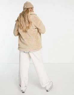 Wednesday's Girl Maternity Teddy Coat For Women Beige -Wednesday's Girl Sales 2022 unnamed file 1232