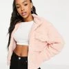 Wednesday's Girl Oversized Jacket With Pocket In Teddy Fleece For Women Light Pink 2 Wednesday's Girl Oversized Jacket With Pocket In Teddy Fleece For Women Light Pink -Wednesday's Girl Sales 2022 unnamed file 1235