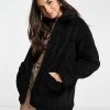 Wednesday's Girl Teddy Coat For Women Black -Wednesday's Girl Sales 2022 unnamed file 1240