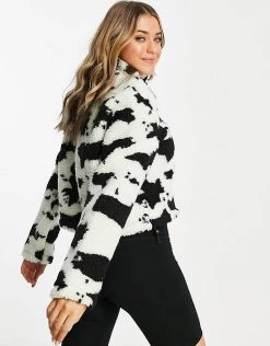 Wednesday's Girl Oversized Jacket With Pocket In Cow Print Teddy Fleece For Women Black White Cow 9 Wednesday's Girl Oversized Jacket With Pocket In Cow Print Teddy Fleece For Women Black White Cow -Wednesday's Girl Sales 2022 unnamed file 1248