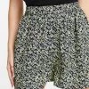 Wednesday's Girl Boxy Shorts In Yellow Navy Floral Co-ord For Women Navy And Yellow