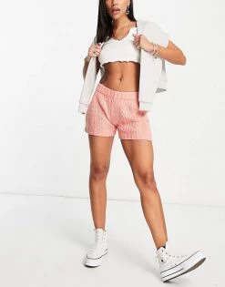 Wednesday's Girl Shorts In Vintage Stitch Detail Co-ord For Women Rose Pink -Wednesday's Girl Sales 2022 unnamed file 1258