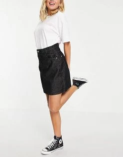 Wednesday's Girl Mini Skirt In Black Wash Denim For Women Black Denim -Wednesday's Girl Sales 2022 unnamed file 1313
