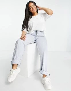 Wednesday's Girl Curve T-shirt With Broderie Collar For Women White -Wednesday's Girl Sales 2022 unnamed file 1417