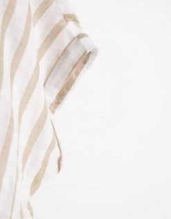 Wednesday's Girl Shirt With Tie Front In Natural Stripe For Women -Wednesday's Girl Sales 2022 unnamed file 1448