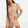 Wednesday's Girl Mini Tea Playsuit In Brown Spot For Women Brown Abstract Spot 2 Wednesday's Girl Mini Tea Playsuit In Brown Spot For Women Brown Abstract Spot -Wednesday's Girl Sales 2022 unnamed file 15