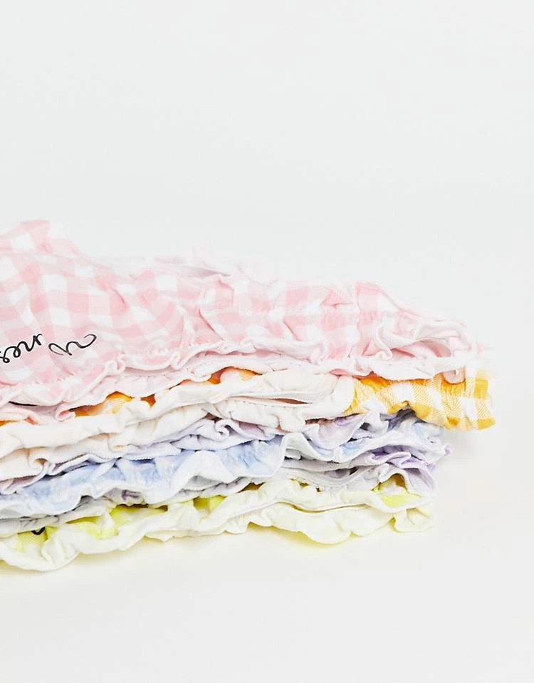 Wednesday's Girl 7 Pack Briefs In Gingham Days Of The Week Print For Women Multi 5 Wednesday's Girl 7 Pack Briefs In Gingham Days Of The Week Print For Women Multi - Image 3