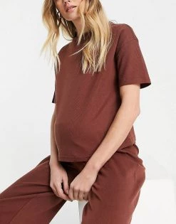 Wednesday's Girl Maternity Relaxed Pyjama T-shirt And Trousers Set In Waffle For Women Brown 10 Wednesday's Girl Maternity Relaxed Pyjama T-shirt And Trousers Set In Waffle For Women Brown -Wednesday's Girl Sales 2022 unnamed file 1637
