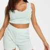 Wednesday's Girl Crop Top And Shorts Pyjama Set In Sage Rib Jersey For Women 2 Wednesday's Girl Crop Top And Shorts Pyjama Set In Sage Rib Jersey For Women -Wednesday's Girl Sales 2022 unnamed file 1674