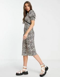 Wednesday's Girl V-neck Midi Tea Dress In Leopard With Lace Trim For Women 10 Wednesday's Girl V-neck Midi Tea Dress In Leopard With Lace Trim For Women -Wednesday's Girl Sales 2022 unnamed file 168