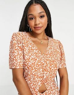 Wednesday's Girl Mini Tea Playsuit In Brown Spot For Women Brown Abstract Spot 9 Wednesday's Girl Mini Tea Playsuit In Brown Spot For Women Brown Abstract Spot -Wednesday's Girl Sales 2022 unnamed file 17