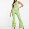 Wednesday's Girl Halter Neck Wide Leg Jumpsuit With Ring Detail In Green Wavy Print For Women Green Wave 1 Wednesday's Girl Halter Neck Wide Leg Jumpsuit With Ring Detail In Green Wavy Print For Women Green Wave -Wednesday's Girl Sales 2022 unnamed file 20