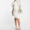 Wednesday's Girl Maternity Relaxed Jumper Dress In Rib Knit For Women Cream -Wednesday's Girl Sales 2022 unnamed file 250