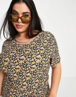 Wednesday's Girl Curve Relaxed Belted Jumpsuit With Wide Leg In Black Floral For Women Black Base Floral 9 Wednesday's Girl Curve Relaxed Belted Jumpsuit With Wide Leg In Black Floral For Women Black Base Floral -Wednesday's Girl Sales 2022 unnamed file 27