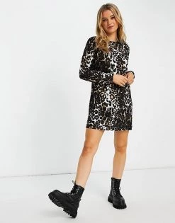 Wednesday's Girl Mini Smock Dress In Grunge Leopard For Women Dark Leopard 10 Wednesday's Girl Mini Smock Dress In Grunge Leopard For Women Dark Leopard -Wednesday's Girl Sales 2022 unnamed file 323
