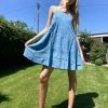 Wednesday's Girl Mini Cami Dress With Tiered Skirt In Chambray For Women Light Wash Chambray -Wednesday's Girl Sales 2022 unnamed file 375