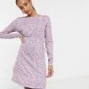 Wednesday's Girl Long Sleeve Mini Dress In Vintage Floral For Women Purple Floral -Wednesday's Girl Sales 2022 unnamed file 430