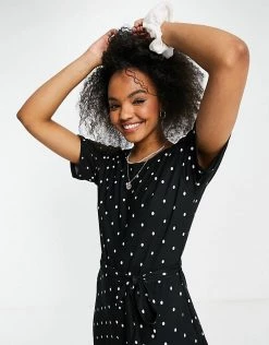 Wednesday's Girl Relaxed Belted Jumpsuit With Wide Leg In Polka Dot For Women Black White Polka 9 Wednesday's Girl Relaxed Belted Jumpsuit With Wide Leg In Polka Dot For Women Black White Polka -Wednesday's Girl Sales 2022 unnamed file 47