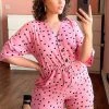 Wednesday's Girl Curve Relaxed Playsuit With Drawstring Waist In Scattered Polka Dot For Women Pink Black Polka Dot 1 Wednesday's Girl Curve Relaxed Playsuit With Drawstring Waist In Scattered Polka Dot For Women Pink Black Polka Dot -Wednesday's Girl Sales 2022 unnamed file 50