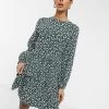 Wednesday's Girl Long Sleeve Smock Dress In Vintage Floral For Women Dark Green -Wednesday's Girl Sales 2022 unnamed file 580
