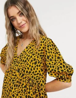 Wednesday's Girl Mini Smock Dress In Sketchy Animal Print For Women Mustard Animal 9 Wednesday's Girl Mini Smock Dress In Sketchy Animal Print For Women Mustard Animal -Wednesday's Girl Sales 2022 unnamed file 697