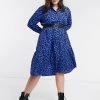 Wednesday's Girl Curve Midi Shirt Dress With Tiered Skirt In Tonal Smudge Spot For Women Navy Smudge Spot 1 Wednesday's Girl Curve Midi Shirt Dress With Tiered Skirt In Tonal Smudge Spot For Women Navy Smudge Spot -Wednesday's Girl Sales 2022 unnamed file 725