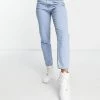 Wednesday's Girl High Waist Slim Fit Jeans In Light Wash For Women Light Wash Denim -Wednesday's Girl Sales 2022 unnamed file 775