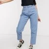 Wednesday's Girl Mom Jeans In Light Wash For Women Light Wash Blue 1 Wednesday's Girl Mom Jeans In Light Wash For Women Light Wash Blue -Wednesday's Girl Sales 2022 unnamed file 805