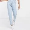 Wednesday's Girl High Waist Straight Leg Jeans In Light Wash For Women Light Wash Blue -Wednesday's Girl Sales 2022 unnamed file 830