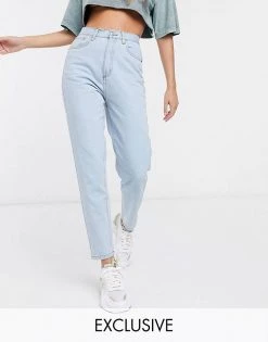 Wednesday's Girl High Waist Straight Leg Jeans In Light Wash For Women Light Wash Blue -Wednesday's Girl Sales 2022 unnamed file 834