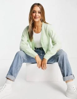 Wednesday's Girl Ultmate Cardigan In Pastel Knit For Women Mint -Wednesday's Girl Sales 2022 unnamed file 978
